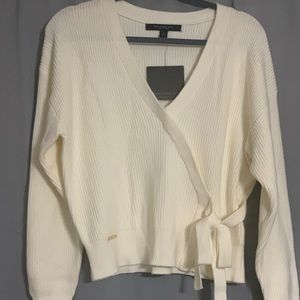 Marc New York Andrew Marc Ivory Knit Sweater size L
